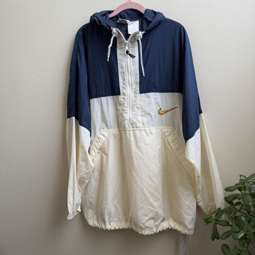 Vintage 90s Nike Colorblock Windbreaker Jacket Hooded Zip Up XL